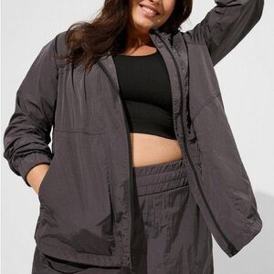 Torrid Happy Camper Satin Nylon Fanny Pack Active Jacket